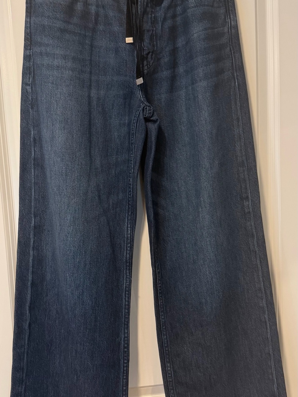 Madewell Low-Slung Baggy Dark Blue Jeans